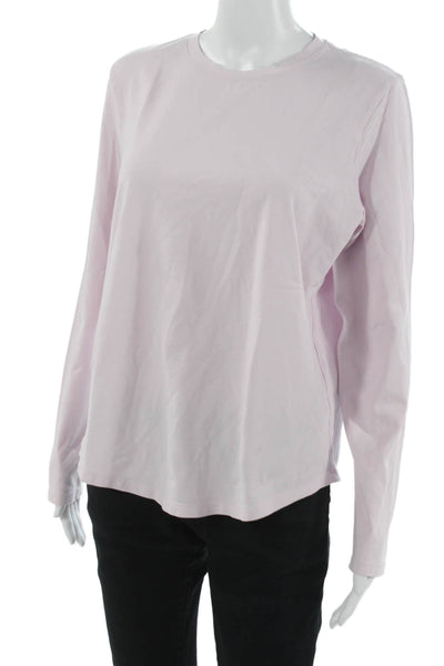 Lululemon Women Pink Crewneck Long Sleeve Basic T-Shirt Size S