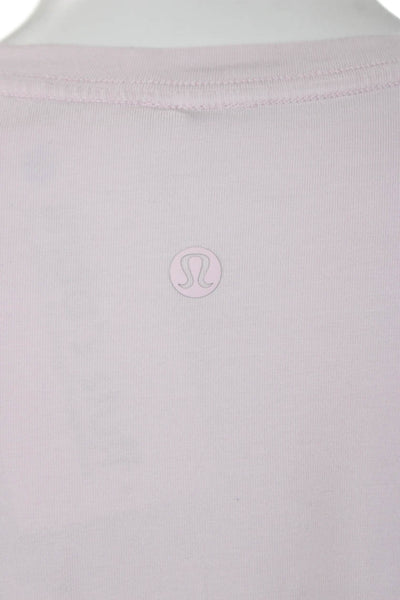 Lululemon Women Pink Crewneck Long Sleeve Basic T-Shirt Size S