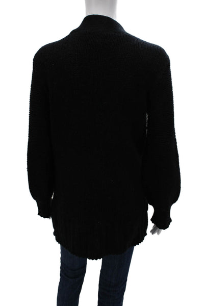 Cynthia Cynthia Steffe Womens Cardigan Black Lambswool VNeck Long Sleeve Size S