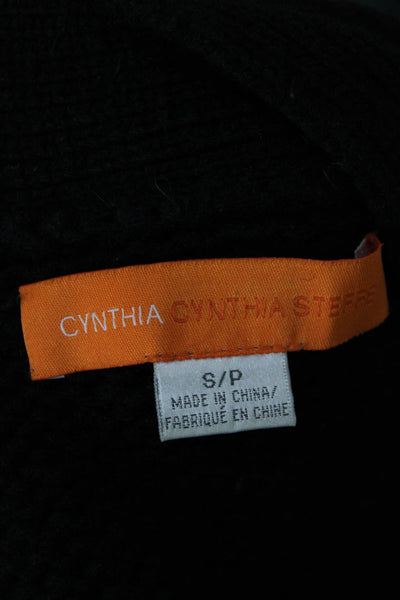 Cynthia Cynthia Steffe Womens Cardigan Black Lambswool VNeck Long Sleeve Size S