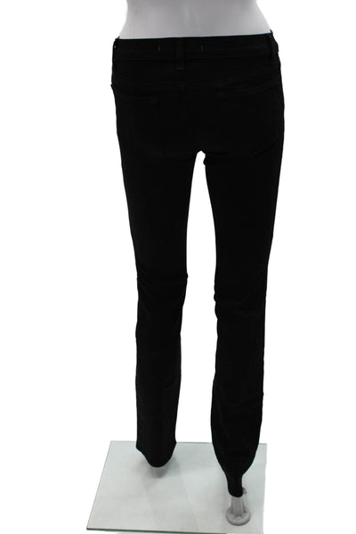 J Brand Womens Skinny Black Jeans Low Rise Cotton Blend Size 25