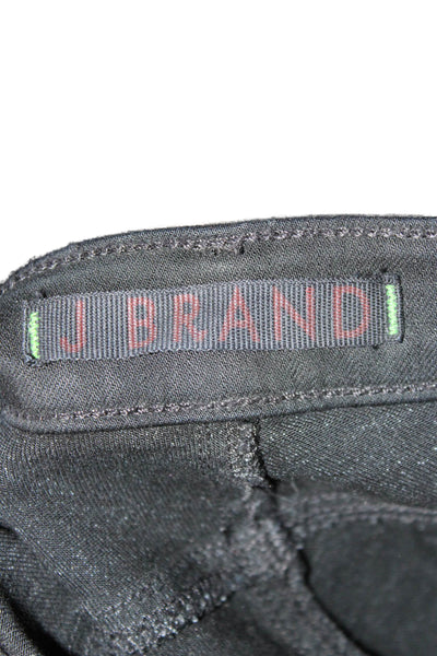 J Brand Womens Skinny Black Jeans Low Rise Cotton Blend Size 25