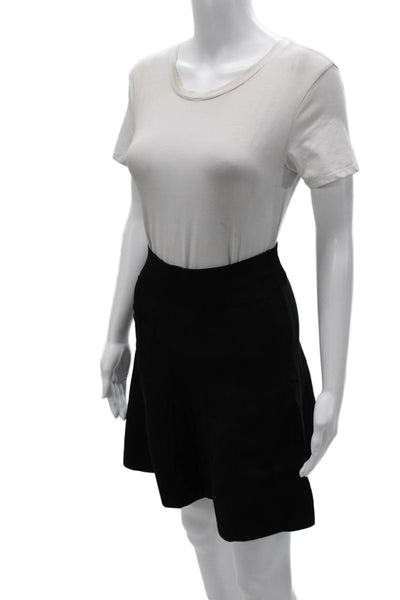Ted Baker London Women A-Line Mini Skirt Black Viscose Blend Size 1