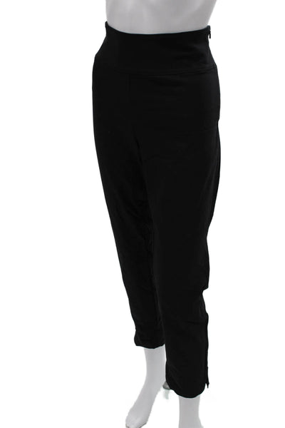Athleta Women Black Nylon Ankle Pants Zip Size 16