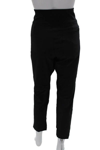 Athleta Women Black Nylon Ankle Pants Zip Size 16