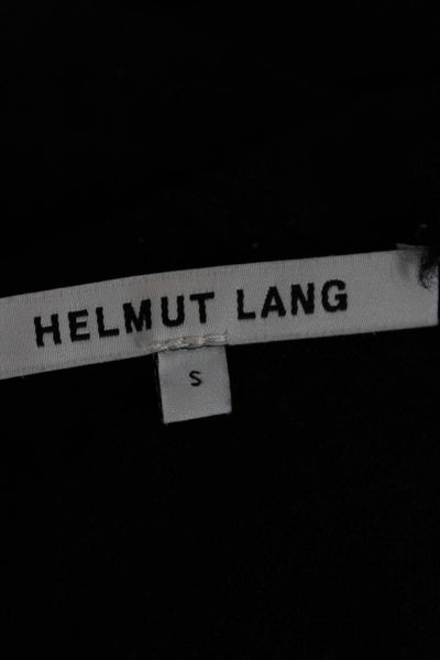 Helmut Lang Women Black Crew Neck Pullover Sweater Long Sleeve Size S