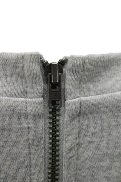 J Crew Women Pullover Sweatshirt Gray Cotton Blend Crew Neck Long Sleeve Size M