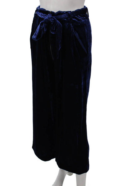 Intermix Womens Blue Rayon Dress Pants Tie Waist Size 6