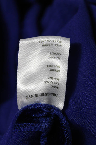 Intermix Womens Blue Rayon Dress Pants Tie Waist Size 6