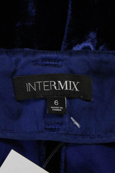 Intermix Womens Blue Rayon Dress Pants Tie Waist Size 6