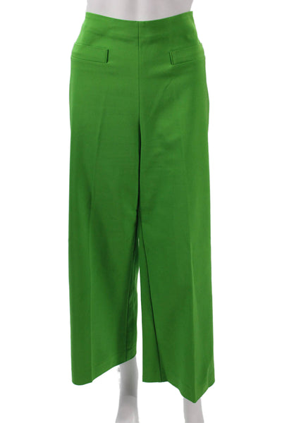 MNG Womens Dress Pants Green Polyester Zip 26in Size 8
