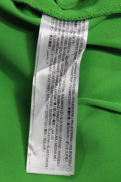 MNG Womens Dress Pants Green Polyester Zip 26in Size 8