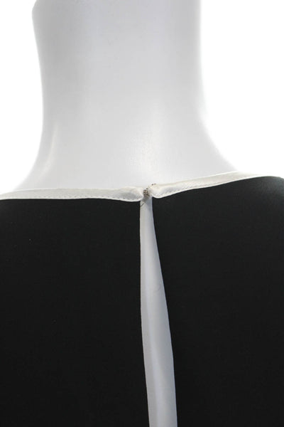 Amanda Uprichard Women Black Basic Short Sleeve Blouse Size S