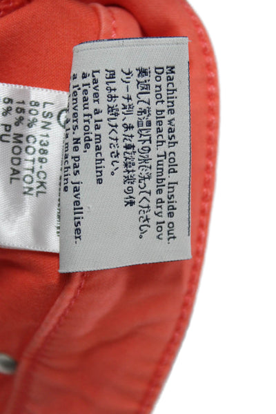 AG Adriano Goldschmied Womens Skinny Jeans Orange Cotton Blend Size 29