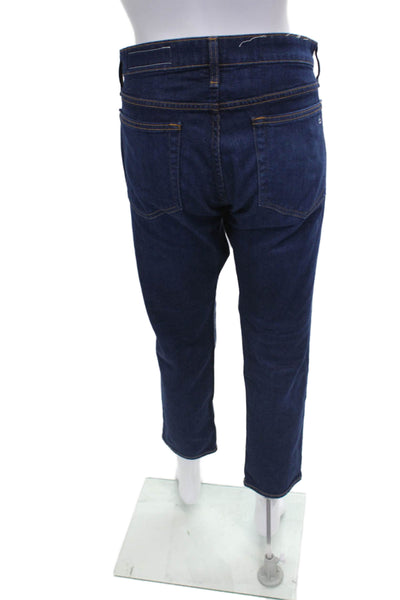Rag & Bone Women Cropped High Rise Blue Cotton Jeans Size 28