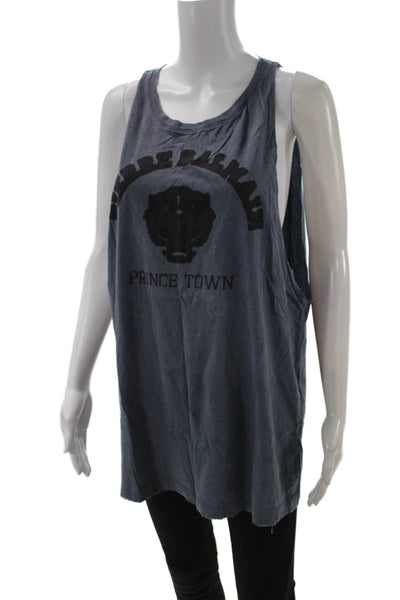 Pierre Balmain Womens Tunic Tank Gray Cotton Sleeveless Round Neck Size M