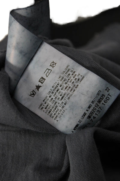 Pierre Balmain Womens Tunic Tank Gray Cotton Sleeveless Round Neck Size M