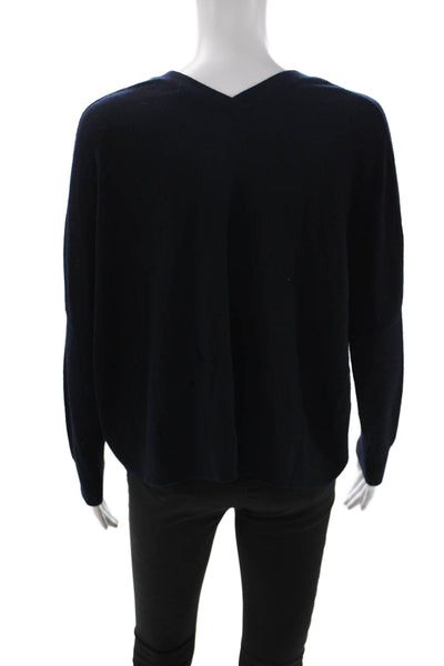 Vince Women Cashmere V-Neck Blue Cardigan Sweater Long Sleeve Size XS