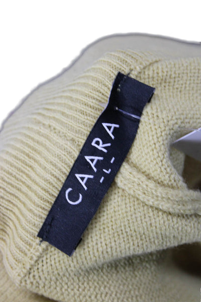 Caara Women Jogger Yellow Acrylic Drawstring Size L