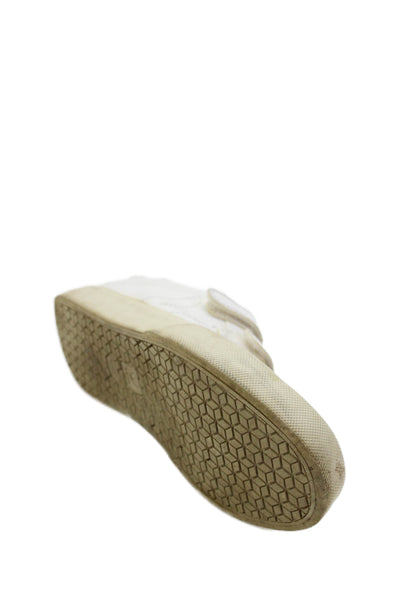 Veja Womens Leather Low Top Walking Sneakers White Pink Size 7