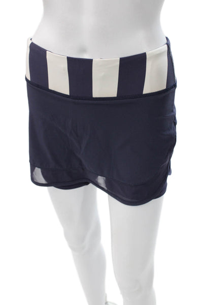 Lululemon Women Athletic Blue Polyester Blend Skort Pull On Size 2