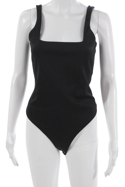 Good American Womens Pullover Bodysuit Shaper Blouse Black Size 3