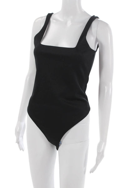 Good American Womens Pullover Bodysuit Shaper Blouse Black Size 3