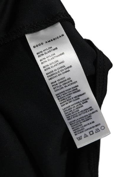 Good American Womens Pullover Bodysuit Shaper Blouse Black Size 3