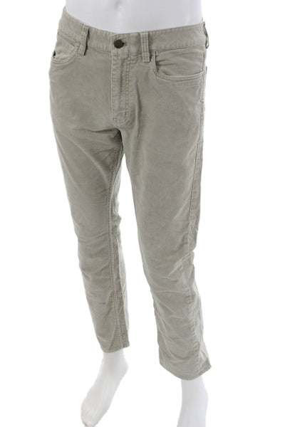 Vineyard Vines Mens Casual Cotton Beige Pants Button Solid Fall Size 32