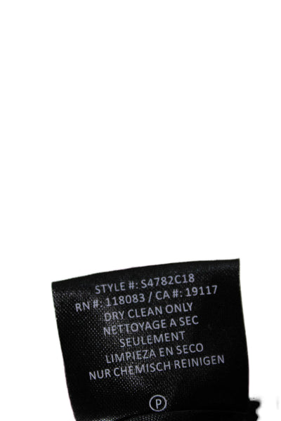 Minnie Rose Women Basic V-Neck Rayon T-Shirt Black 3/4 Sleeve Size M