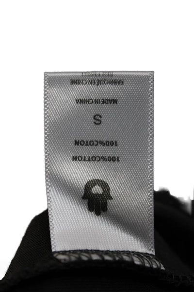 Spiritual Gangster Unisex Basic Black Cotton Crew Neck Tee Short Sleeve Size S