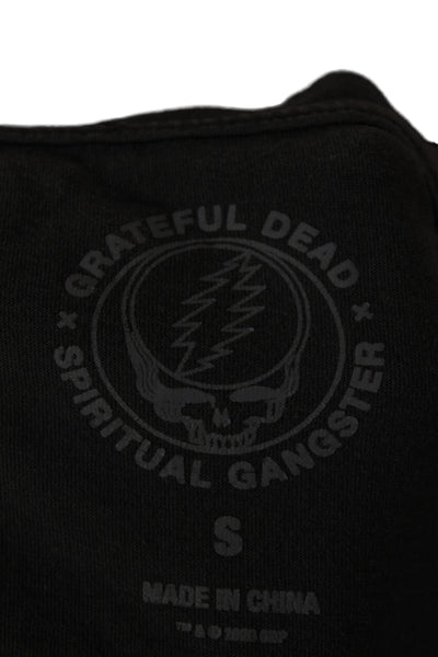 Spiritual Gangster Unisex Basic Black Cotton Crew Neck Tee Short Sleeve Size S