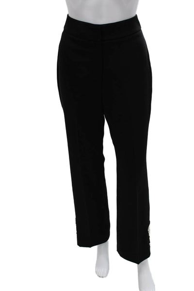 Elie Tahari Women Dress Pants Black Polyester Size 2