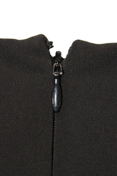 Parker Womens Maxi Halter Dress Black Polyester Sleeveless Zip Long Size 2