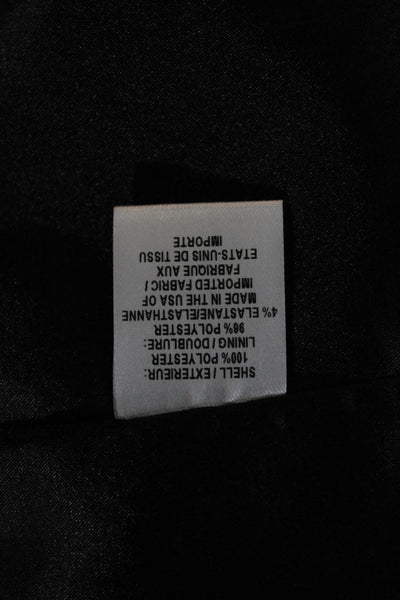 Milly Women Sheath Black Square Neck Sleeveless Short Zip Dress Size 0