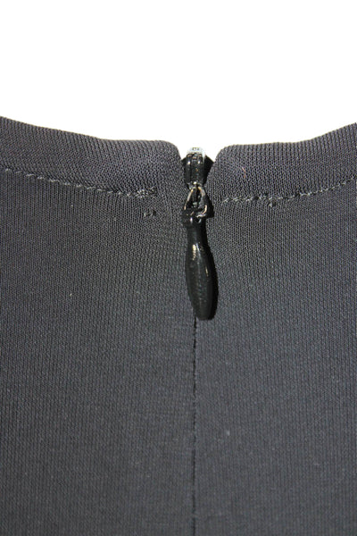Cut 25 Womens Maxi Dress Black One Shoulder Long Sleeve Zip Polyester Size 4