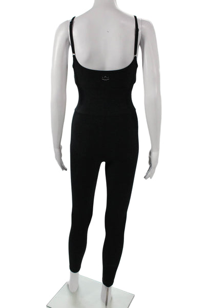 Beyond Yoga Womens Sleeveless Scoop Neck Unitard Black Polyester Size XS