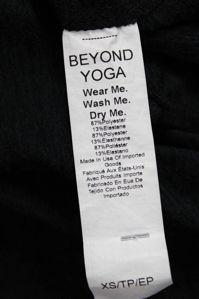 Beyond Yoga Womens Sleeveless Scoop Neck Unitard Black Polyester Size XS