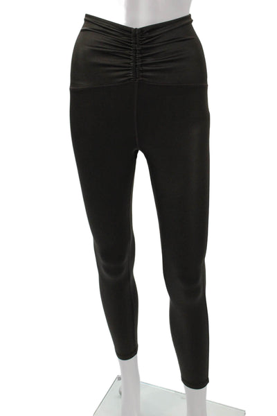 Michi Womens Ankle Leggings Black Polyester Size 2XS