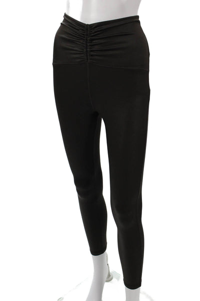 Michi Womens Ankle Leggings Black Polyester Size 2XS
