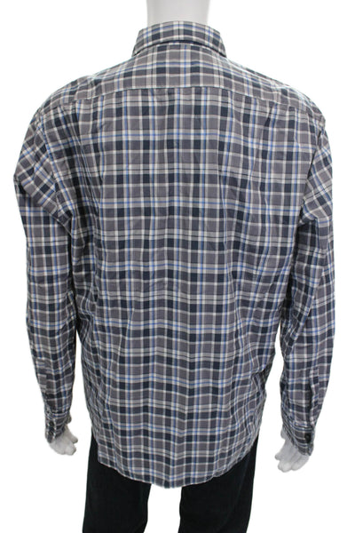 Boss Hugo Boss Men's Long Sleeves Button Down Plaid Shirt Size 2XL
