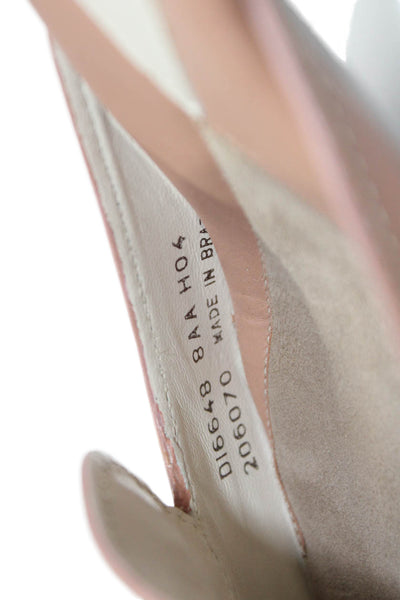 Cole Haan Womens Leather Pointed Toe Bow Mule Pumps Beige Size 8 Narrow