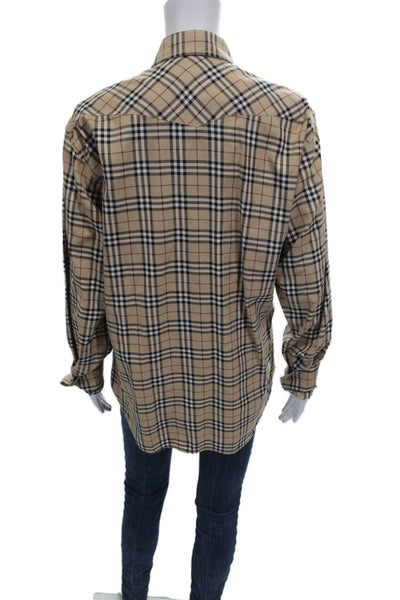 Lauren Ralph Lauren Women Tunic Button-Up Linen Long Sleeve Blue Size XL