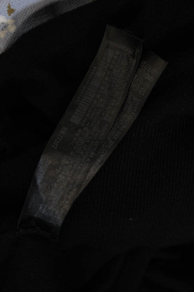 Zara Knit Women Basic Black Viscose Tank Round Neck Size L