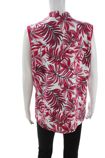 Tail Women Athletic Polo Sleeveless Collared Floral Size XL Tall