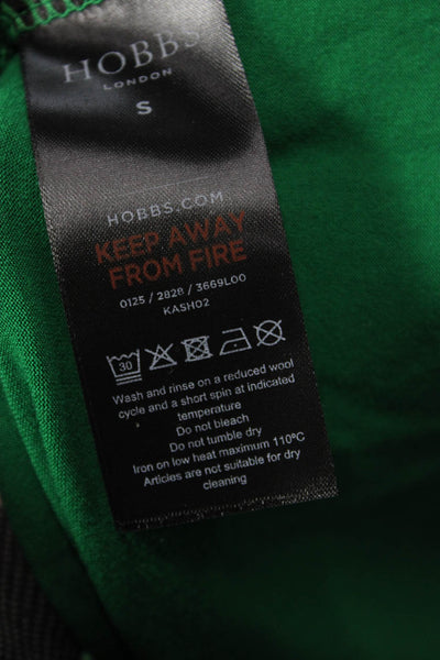 Hobbs London Women Green V-Neck Sleeveless Viscose Blouse Size S
