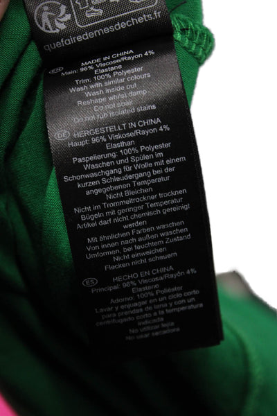 Hobbs London Women Green V-Neck Sleeveless Viscose Blouse Size S