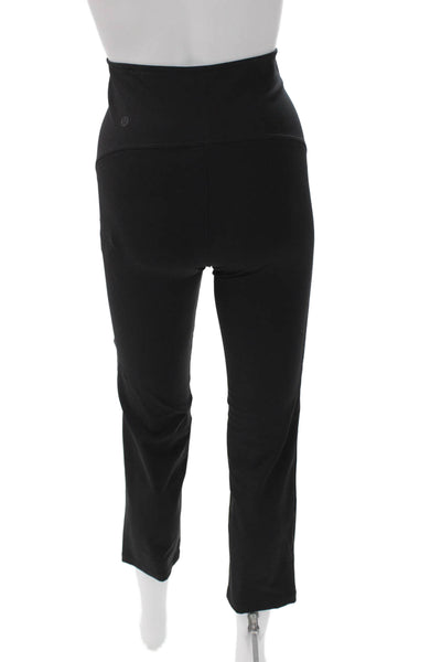Lululemon Women Cropped Pants Black Polyester Blend Solid Size 2