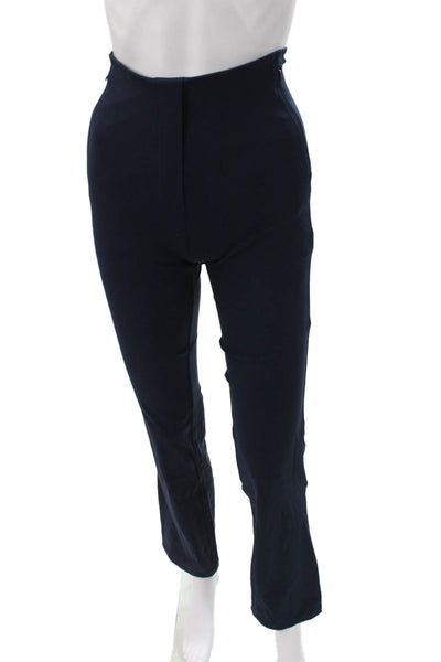 Lululemon Womens Cropped Leggings Blue Nylon Solid Size 2