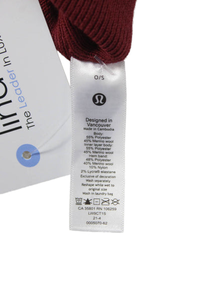 Lululemon Women's Knit Beanie Hat Burgundy One Size